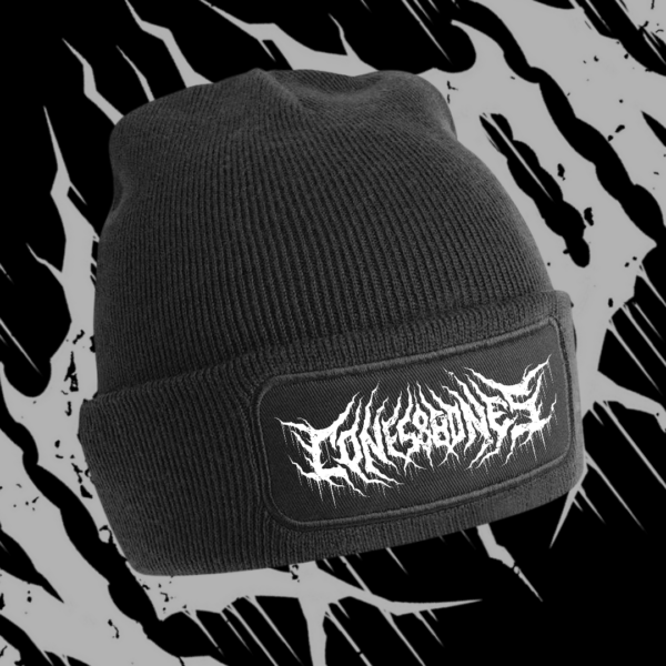 Cones & Bones Black Beanie